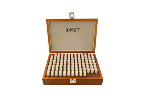 Pini cilindrici de masurare - Set 100 pini cilindrici de masurare K-MET 8,01-9,0 mm, progresie 0,01 mm, toleranta ±2 µm