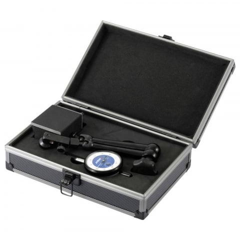 Set ceas comparator 0-10mm IP54 cu suport magnetic Dasqua, baza V, reglaj fin, 60kgf [1]