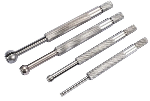 Micrometre tubulare de interior - Set de 4 tije Dasqua pentru masurarea orificiilor cu domeniu 3-13 mm crom satinat