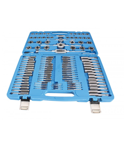 Set filiere si tarozi SATRA M2-M18, 110 piese, cu sisteme de prindere reglabile [3]