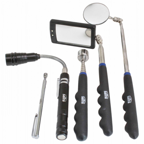 Lampi si lanterne - Trusa set SATRA 5 piese oglinda magnet lampa auto pentru control inspectie recuperare