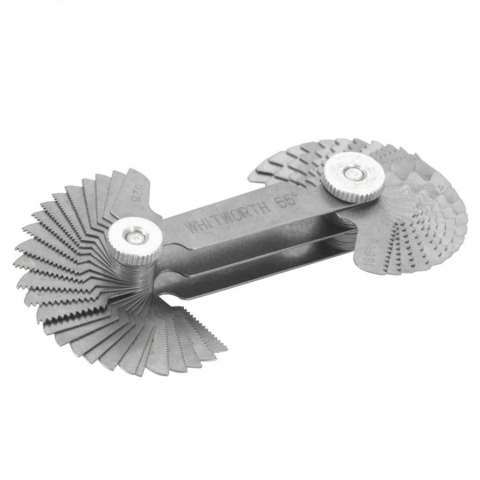 Seturi de lere - Set lere pas filet Dasqua, 24 lame 0,25–6,00 mm metric 60° si 28 lame 4–62 TPI Whitworth 55°