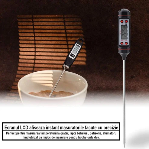Termometru digital cu sonda de imersie TP101 -50°C la +300°C precizie 0,1°C [3]