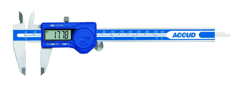 Subler digital ACCUD 111-012-12, domeniu 0-300mm x 0.01mm, precizie +/-0.03mm, rola avans, inox, date [0]