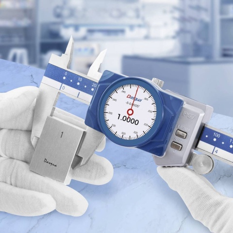 Subler digital cu cadran Dasqua 150mm, rezolutie 0.01mm, IP67, sistem inductiv, baterie reincarcabila [2]