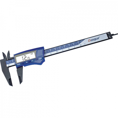 Sublere - Subler digital Dasqua 150mm, rezolutie 0.01mm, precizie 0.05 mm, plastic ranforsat