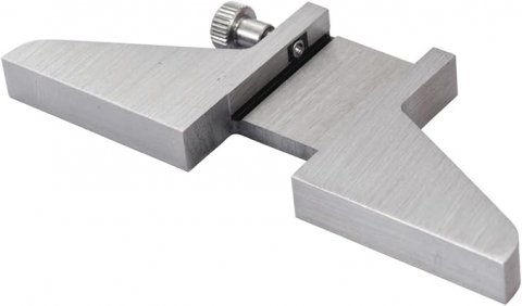 Accesorii sublere - Baza de masura Dasqua latime 75mm pentru sublere cu tija de adancime si sectiune de 16mm