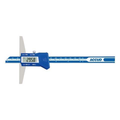 Sublere digitale de adancime - Subler digital de adancime tip P ACCUD 150mm x 0.01mm baza 100mm