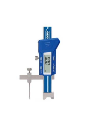 Sublere digitale de inaltime - Subler digital de inaltime treapta ACCUD 0-20 mm x 0.01 mm, talpa decupata, INOX