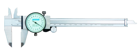Sublere cu cadran - Subler mecanic cu cadran rezistent la socuri ACCUD 0-200mmx0.01mm, precizie +/- 0,03mm, INOX