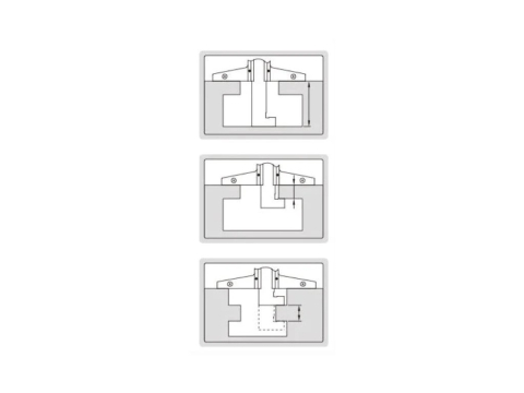 Subler mecanic de adancime cu carlig INSIZE 0–150 mm, diviziune 0.02 mm, precizie +/-0.03 mm [1]