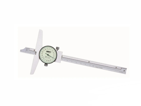 Sublere mecanice de adancime - Subler mecanic de adancime cu ceas comparator INSIZE 0-200 mm, diviziune 0.02 mm