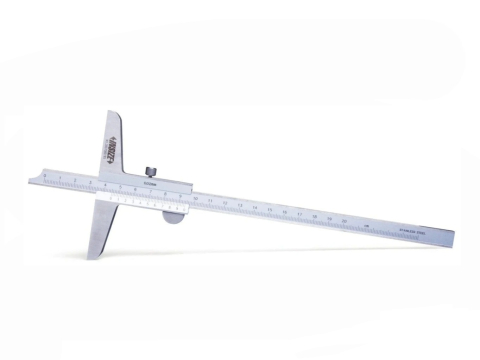 Sublere mecanice de adancime - Subler mecanic de adancime INSIZE 0–300 mm, diviziune 0.02 mm, precizie +/-0.04 mm, monobloc
