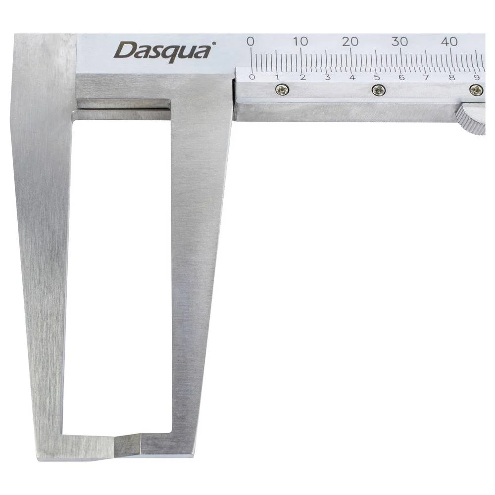 Subler mecanic interior Dasqua 9–150mm, rezolutie 0,02mm, falci duble pentru caneluri, inox [2]