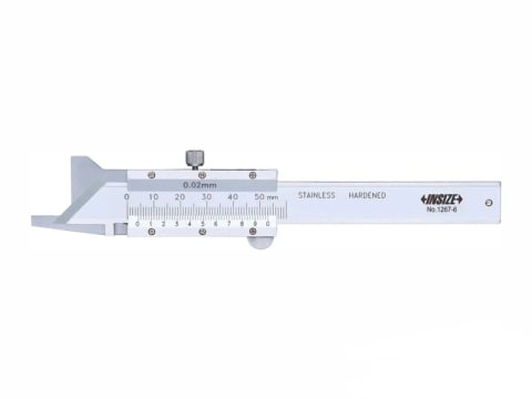 Sublere speciale mecanice - Subler mecanic pentru masurat sanfren INSIZE 0-10mm, unghi 45°, rezolutie 0.02mm, inox