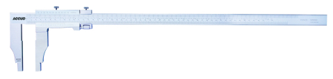 Sublere mecanice - Subler mecanic profesional ACCUD 1000mm/40", 0.02mm, lungime ciocuri 150mm
