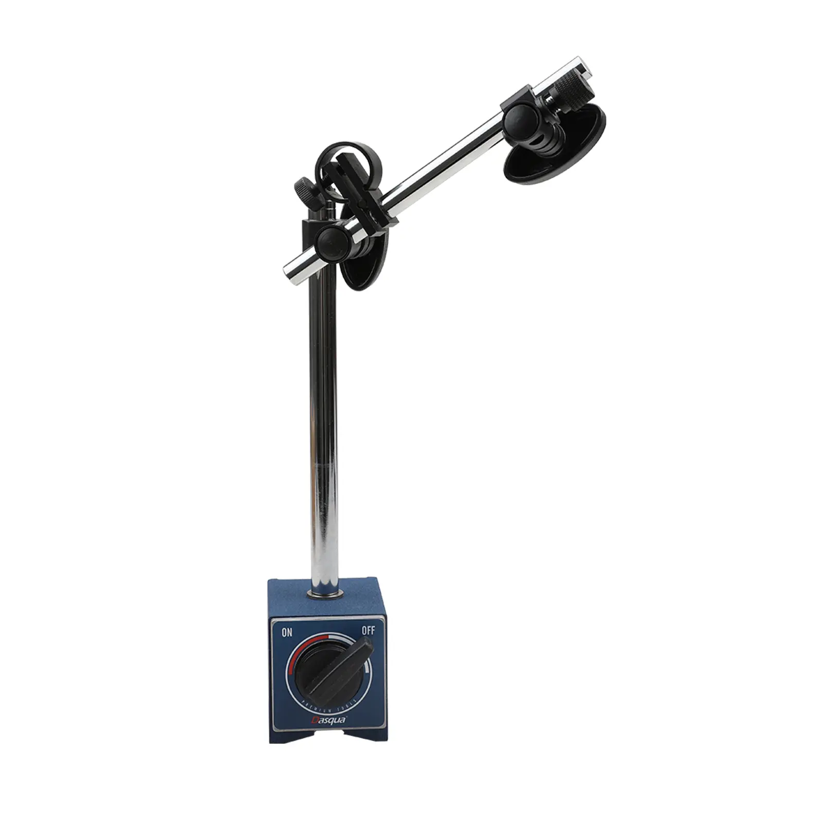 Accesorii pentru ceasuri comparatoare - Suport magnetic pentru ceas comparator Dasqua 80Kgf, mecanic universal, baza V 150°, reglaj fin