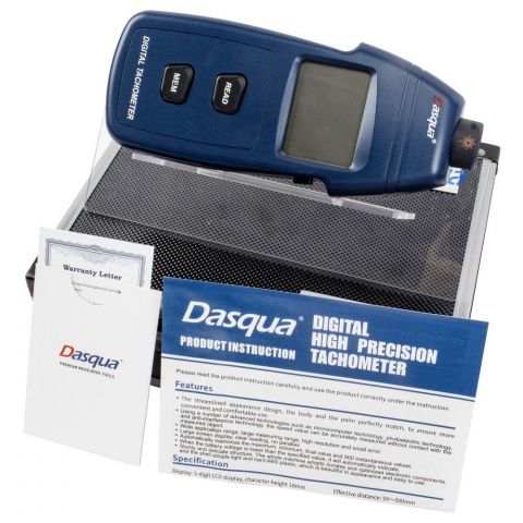 Tahometru digital Dasqua fara contact 2,5–99999 RPM, rezolutie 0,1 RPM [4]