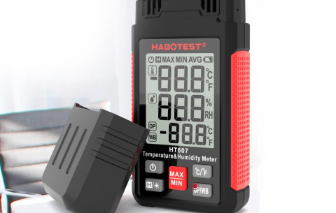 Termohigrometru digital Habotest HT607 Temperatura Umiditate Punct de Roua, cu Certificat Etalonare [1]