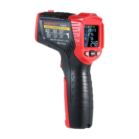 Termometre si higrometre - Termohigrometru digital pirometru cu infrarosu si punct de roua Habotest HT651D cu Certificat de Etalonare