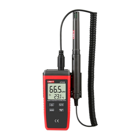 Termometre si higrometre - Termohigrometru digital portabil UNI-T UT333S -10°C ... +60°C cu senzor extern, cu Certificat de Etalonare Metrologica