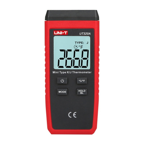 Termometre si higrometre - Termometru digital UT320A UNI-T UT320A cu sonda K -40°C ~ +260°C si Certificat de Etalonare ISO17025