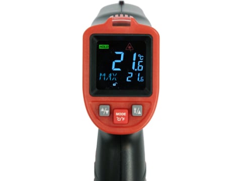 Termometru industrial cu infrarosu -50°C ~ +650°C, precizie ±1.5°C laser, afisaj LCD color [1]