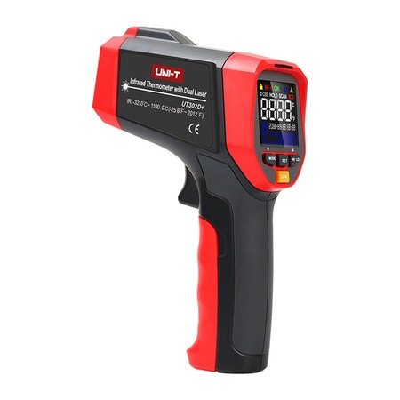 Aparate de Masura si Control - Termometru IR pirometru digital UT302D+ UNI-T -32°C ~ +1100°C D:S 20:1 cu Certificat de Etalonare ISO 9001 inclus