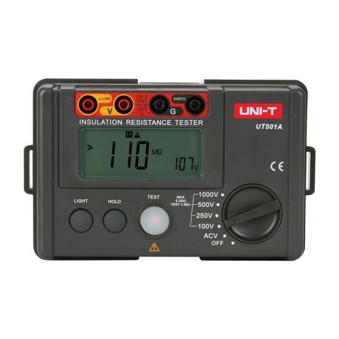 Testere Instalatii Electrice - Tester rezistenta la izolatie Megohmetru UT501A UNI-T max 5.5 GΩ cu Certificat de Etalonare ISO 9001 inclus