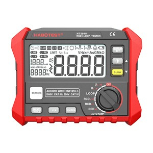 Testere Instalatii Electrice - Tester rezistenta RCD / bucla HT5910 HABOTEST cu Certificat de Etalonare ISO9001 inclus