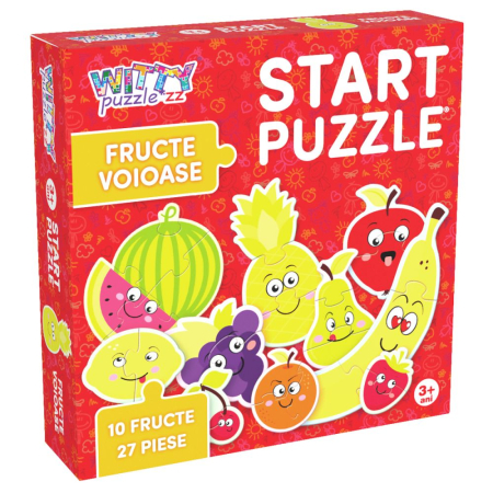 Jucării - Puzzle cu fructe pentru copii – joc educativ 3+ ani