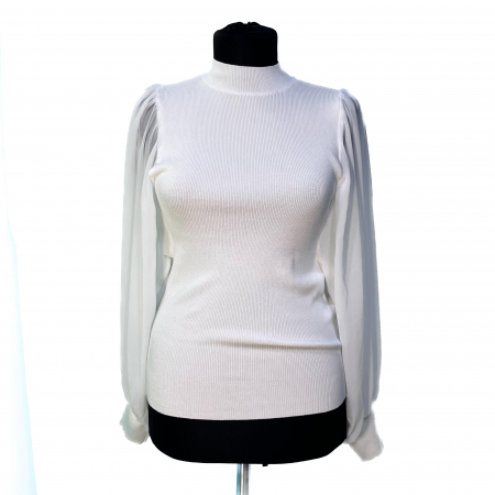 Maneca lunga - Bluza cu maneci voal