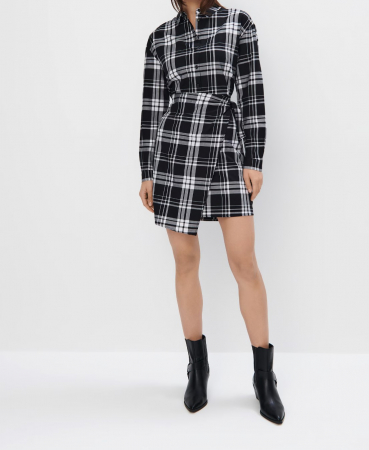 Rochii scurte - Rochie tip camasa