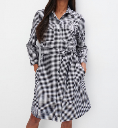 Rochii scurte - Rochie tip camasa