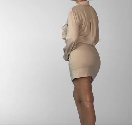 Rochie tip camasa cu fusta [1]