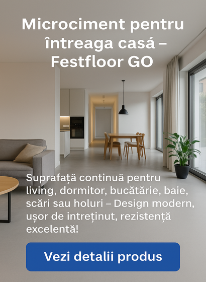 Festfloor GO – Microciment pentru întreaga casă, design continuu