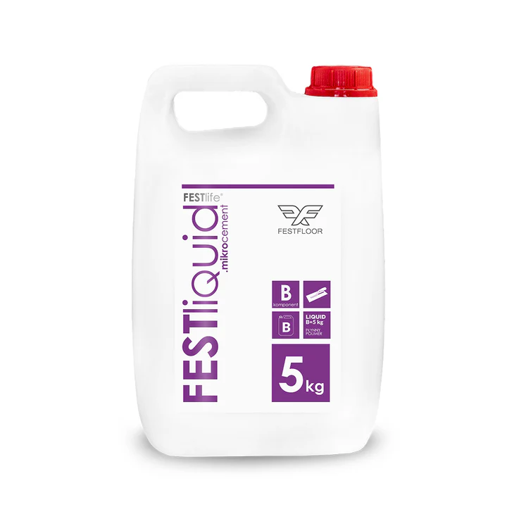 Aditivi microciment - FEST Liquid 5 kg polimer lichid profesional pentru microciment bicomponent