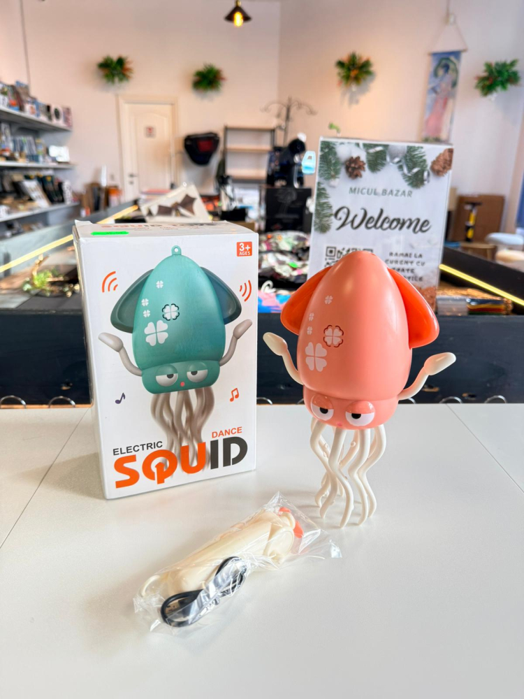 Caracatiță dansatoare electrică interactivă cu LED și senzori, încărcare USB [2]