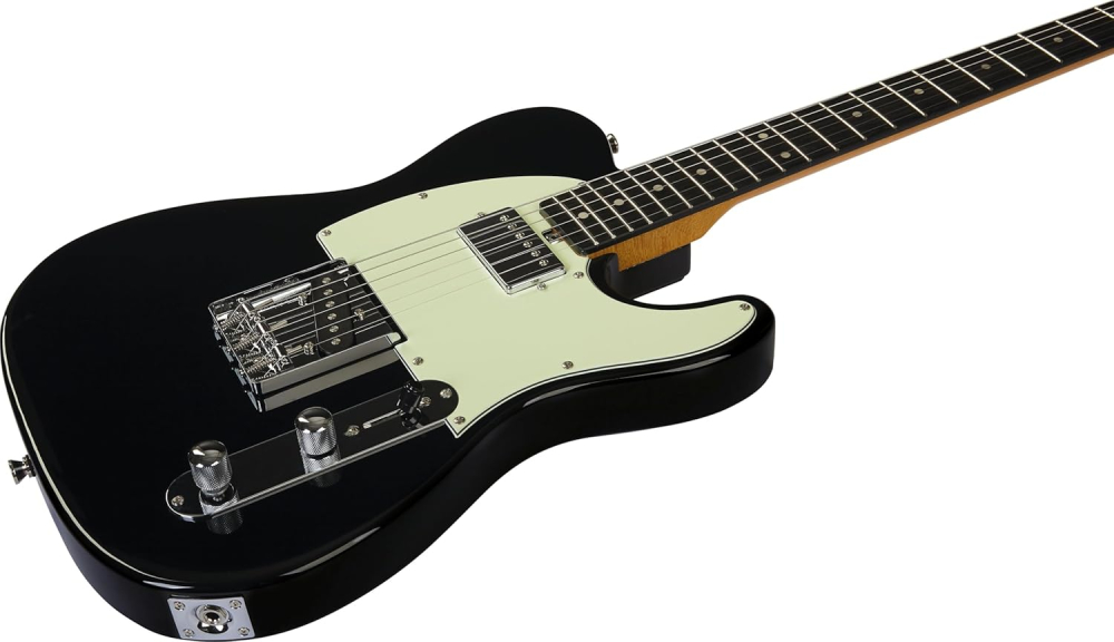 Chitară electrică Eko Tero V-NOS Black, corp Paulownia, configurație doze SH, 22 taste [5]