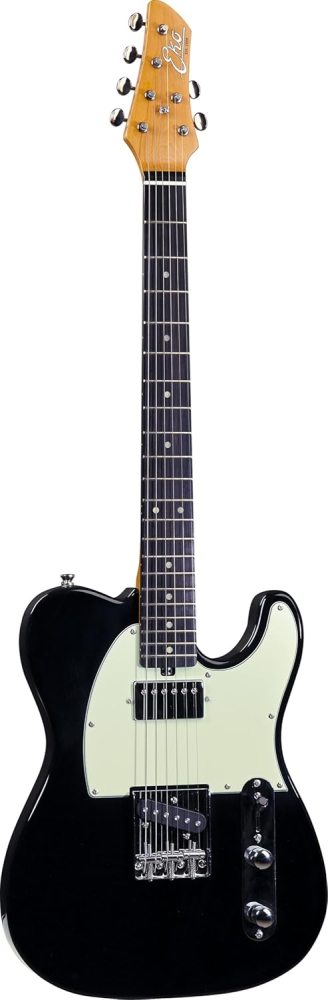 Chitară electrică Eko Tero V-NOS Black, corp Paulownia, configurație doze SH, 22 taste [3]