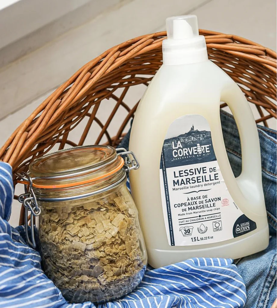 Detergent de rufe eco din așchii de săpun de Marsilia LA CORVETTE, 1,5 L [3]