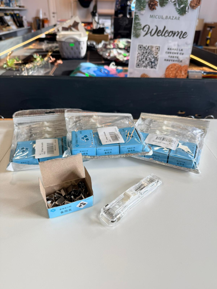 Dispenser de agrafe reutilizabil cu cleme, set 3 bucăți [2]