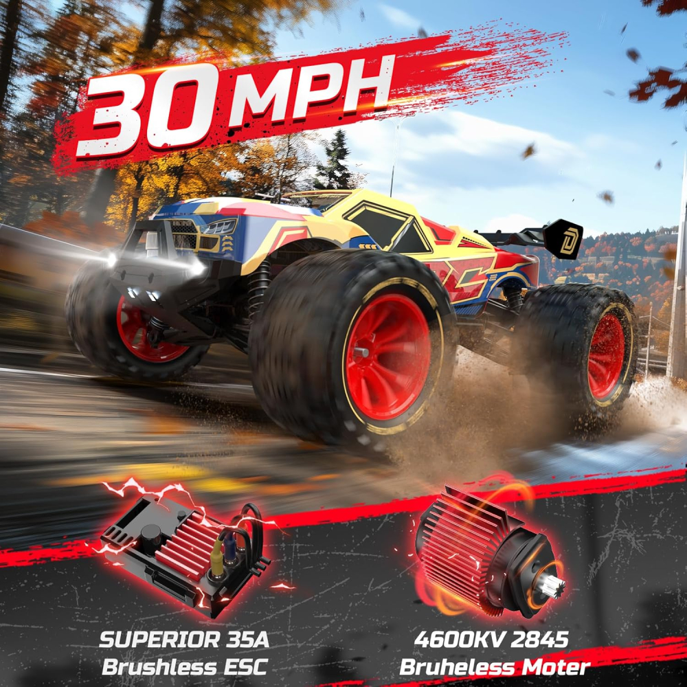 Mașină cu telecomandă DEERC 1:14 Off-Road 4WD, până la 40 km/h [4]