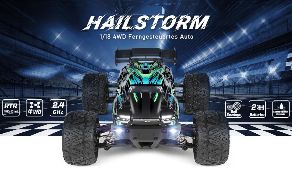 Mașină cu telecomandă HAIBOXING Stadium Truck 1:18, 4WD, 36+ km/h, Waterproof, Hobby Grade [10]