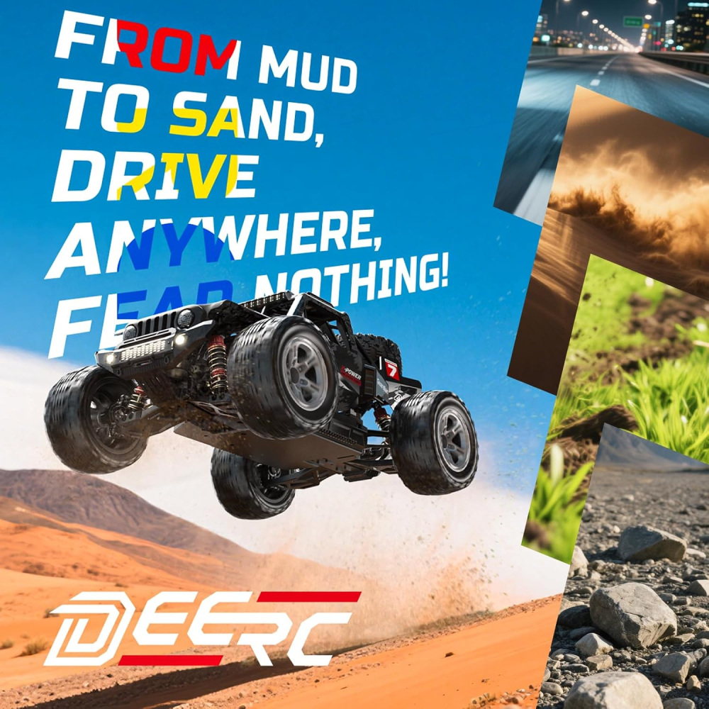 Mașină cu telecomandă off-road DEERC 207E Brushless 1:10, 4WD, 55 km/h [8]