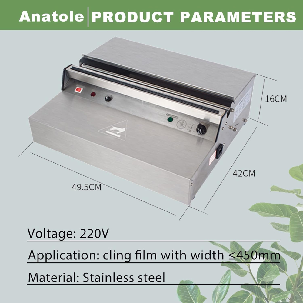 Masina de ambalat cu folie alimentară Anatole, 450 mm [2]