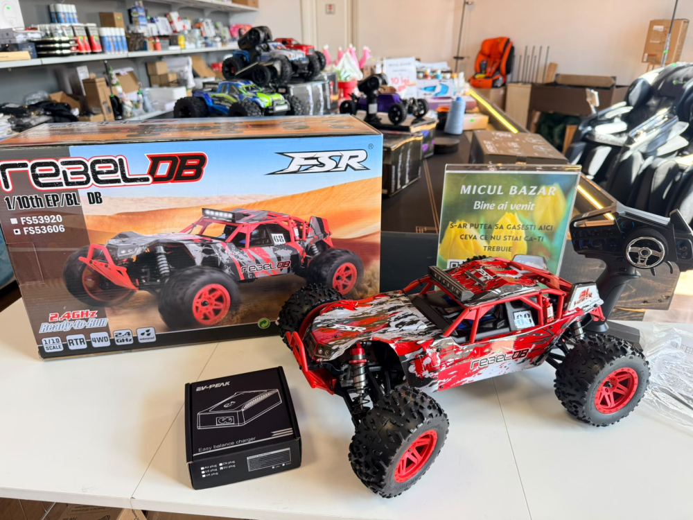 Mașină RC cu telecomandă FS Racing Rebel, scara 1:10, 4x4, 45-50km/h (2S), 70 km/h (3S) [2]