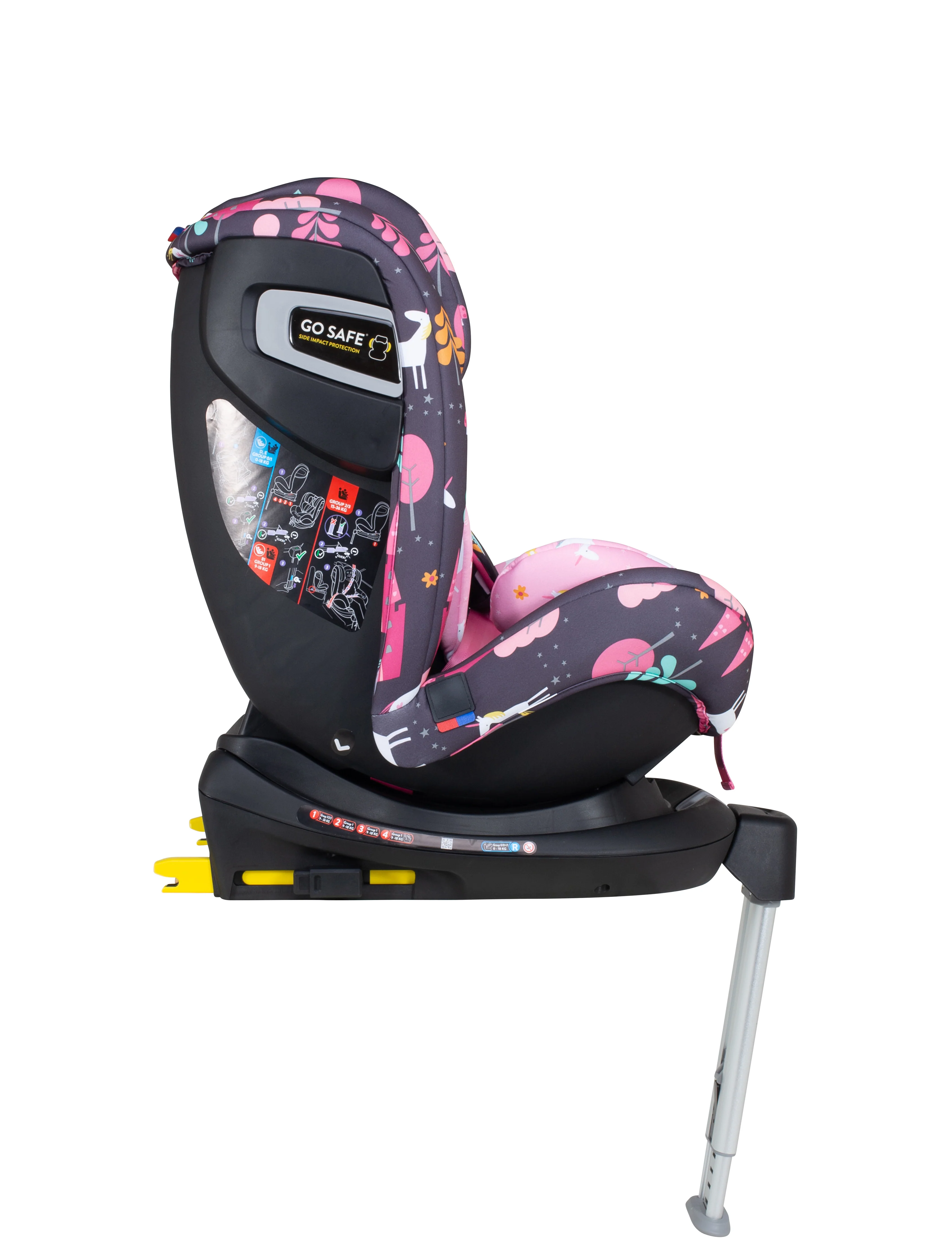 Scaun auto rotativ Cosatto All in All Rotate Group 0+/1/2/3, 0-36 kg, Unicorn Land, ISOFIX [5]