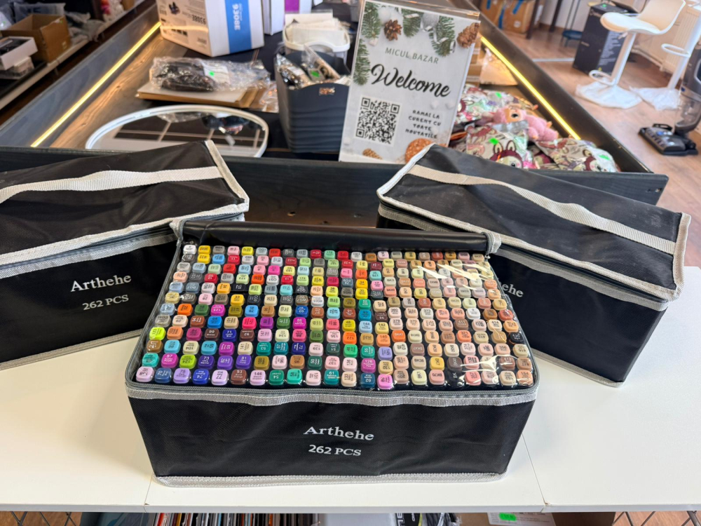 Set Markere cu varf dublu 262 culori [5]