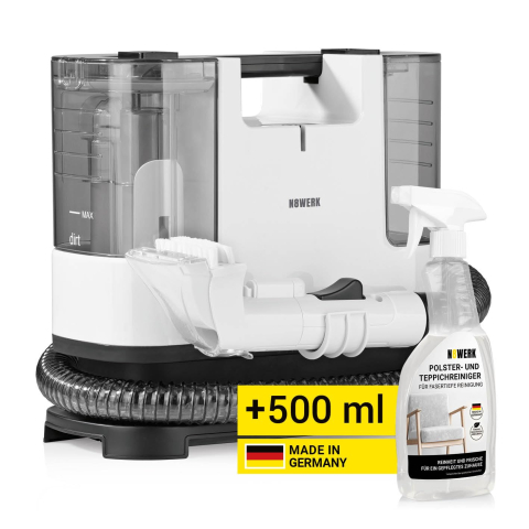 Aspiratoare pentru tapițerie și covoare - Aparat curățare tapițerie și covoare N8WERK, curățare umedă, cu soluție inclusă